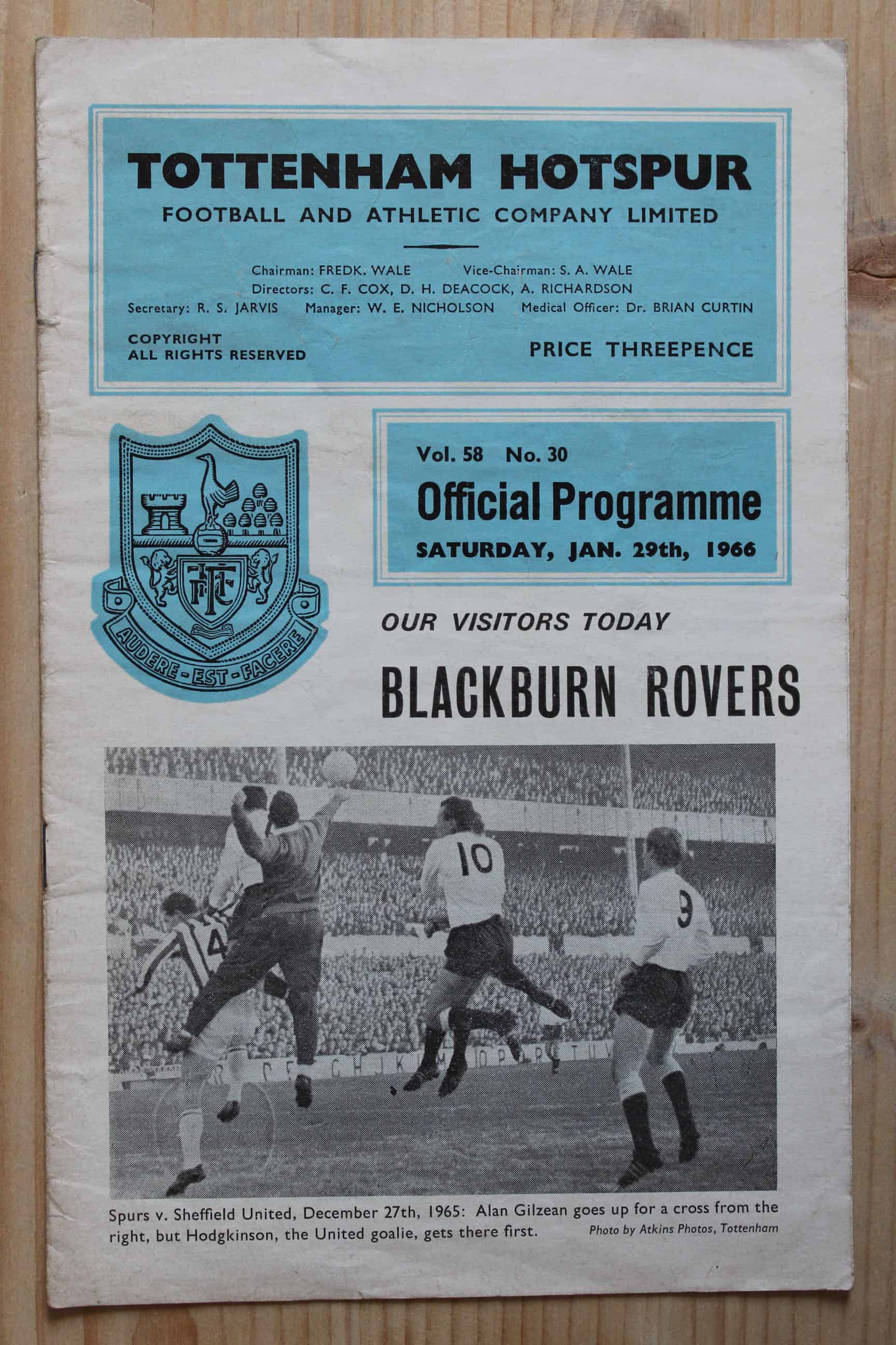 Tottenham Hotspur FC v Blackburn Rovers FC